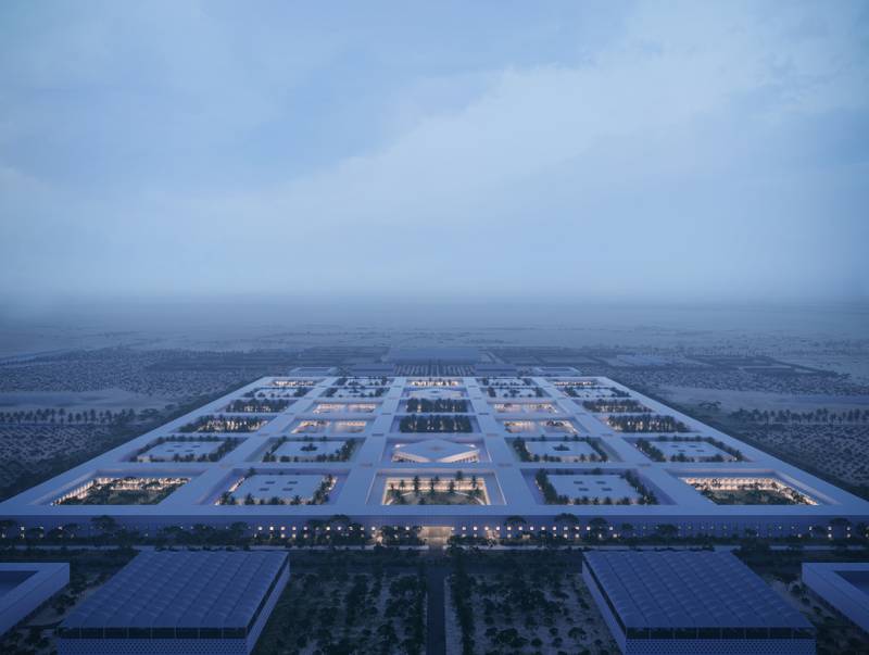 카타르에 제안된 병원인 Al Daayan Health District는 도하 인근의 130만 평방미터 부지에 건설될 예정입니다.  모든 사진: Hamad Medical Corporation