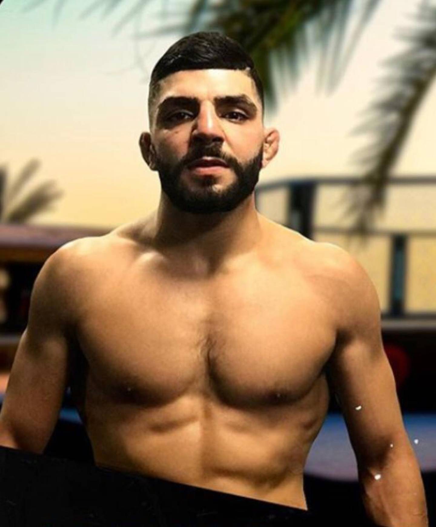 Amir Albazi in preparation for his bout against Malcolm Gordon at UFC Fight Night in Abu Dhabi on July 19. Courtesy photo