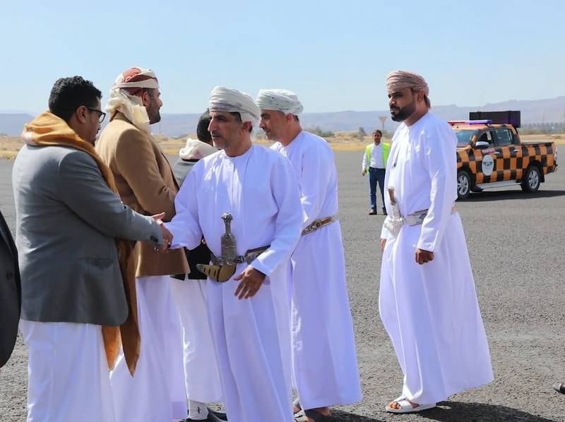 A delegation of Omani diplomats arrived in Sanaa to meet with Houthi leadership in the second attempt in a month to revive stalled talks. SABA