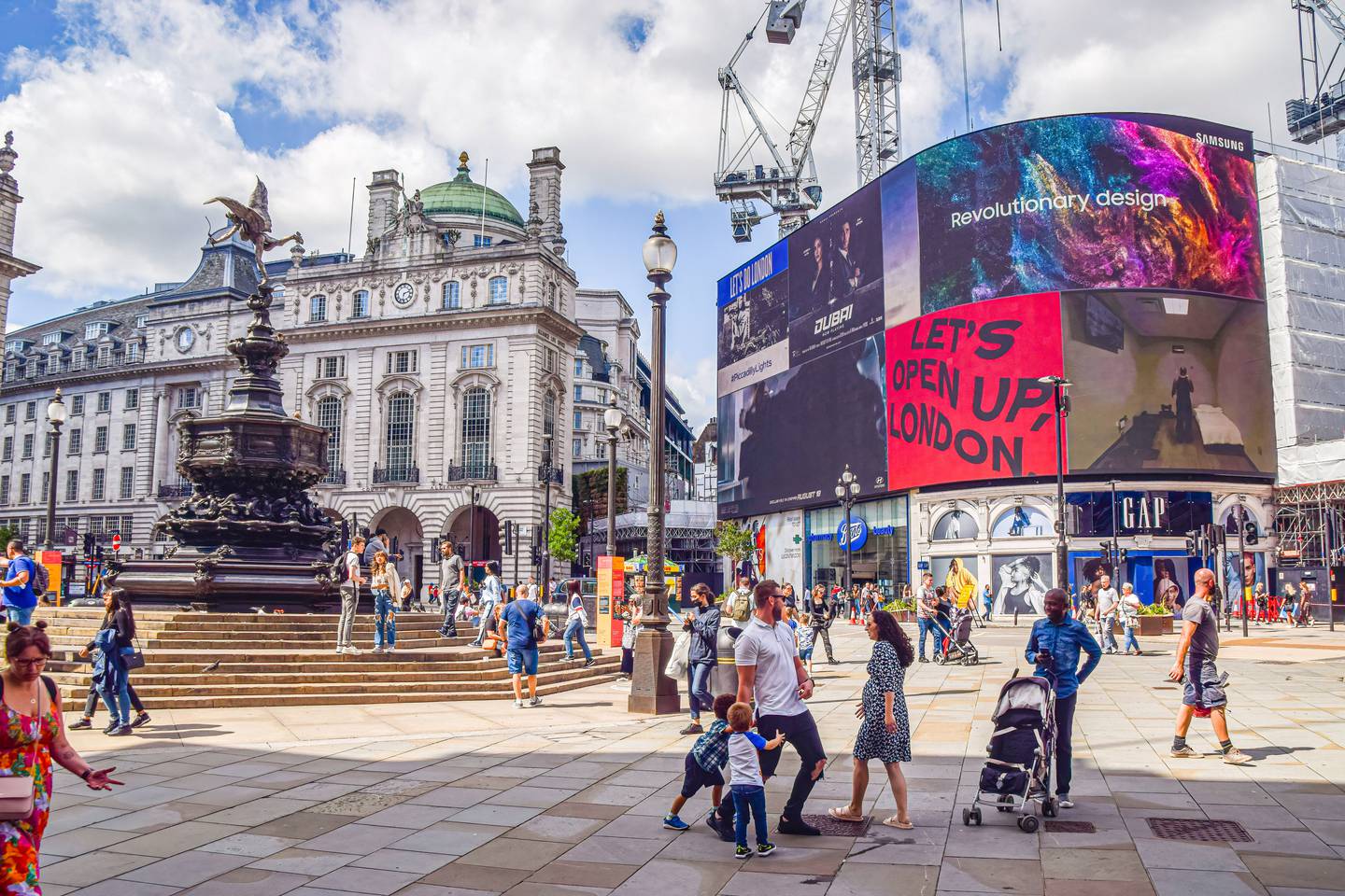 While 40 million international visitors headed to the UK in 2019, that dropped to 7 million in 2020. Getty Images