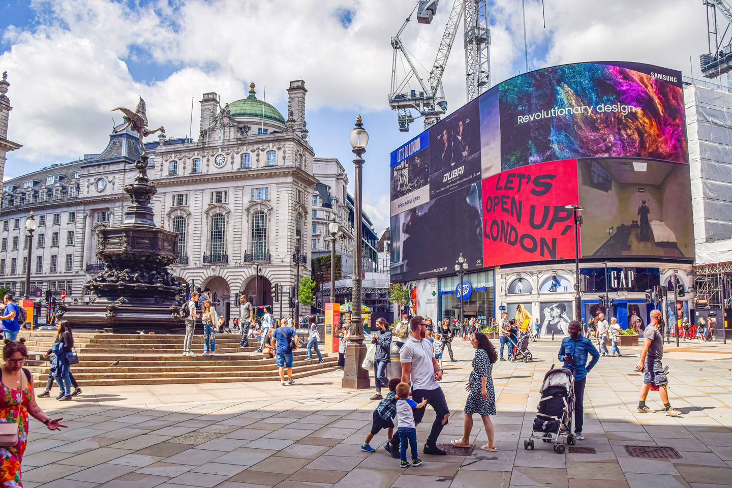 Alors que 40 millions de visiteurs internationaux se sont rendus au Royaume-Uni en 2019, ce chiffre est tombé à 7 millions en 2020. Getty Images