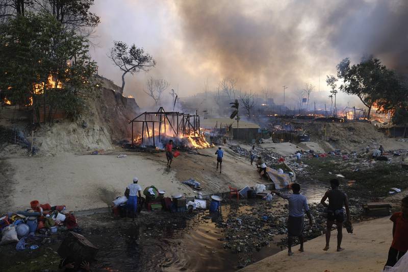 The district in Cox's Bazar is prone to blazes. AP