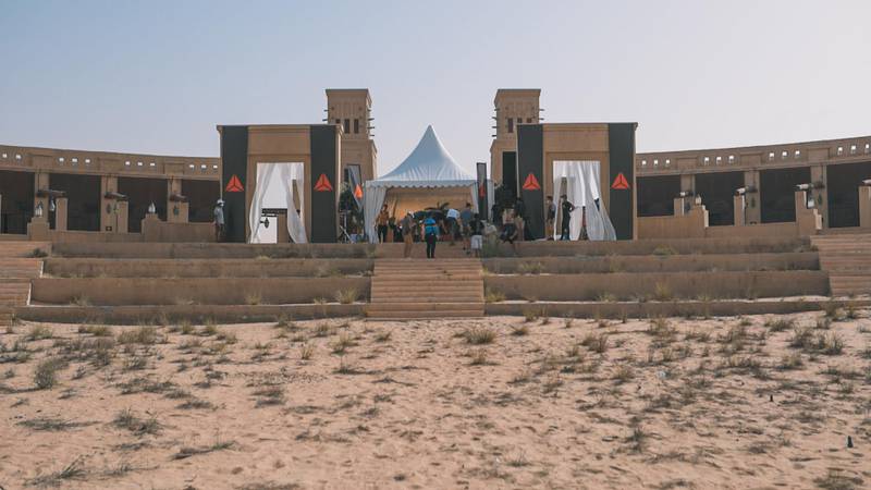 The Alan Walker set in the UAE desert. Photo: A.K.A Media