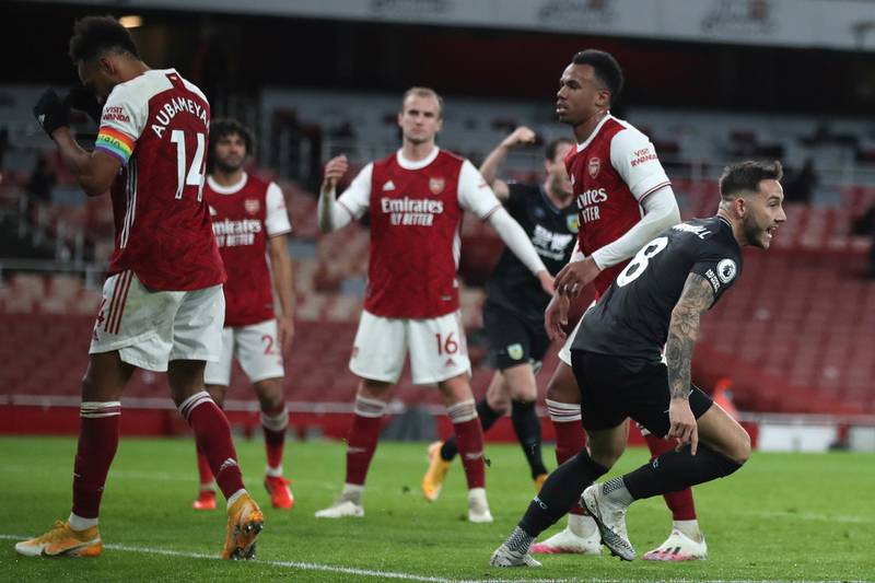 Josh Brownhill, 7 -- Got his body in front of a couple of stinging Arsenal efforts from distance and it was a game well suited to the busy combination of Brownhill and Westwood, who stuck to their task well. AP
