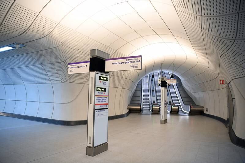 The curving tunnels stand ready at Liverpool Street. EPA