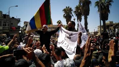 Druze-led protests have been taking place all week in Suweida in Syria. Reuters
