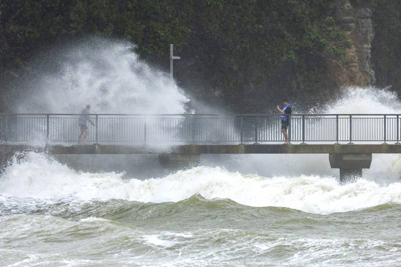 New Zealand's national airline has cancelled dozens of flights as Aucklanders brace for a deluge from Cyclone Gabrielle. AP