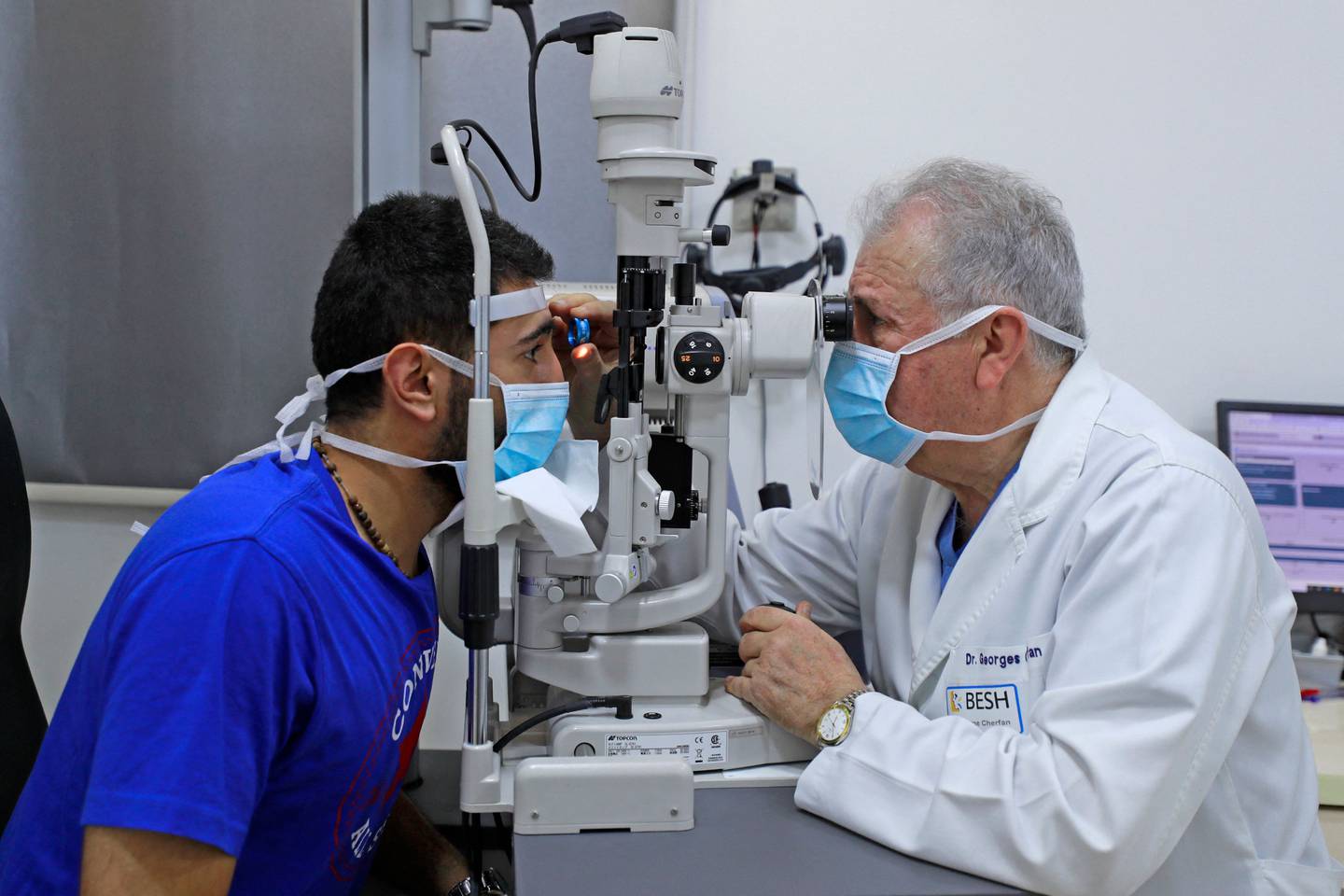 An eye hospital in Baghdad, Iraq, last month. AFP