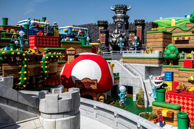 A general view of Super Nintendo World. AFP