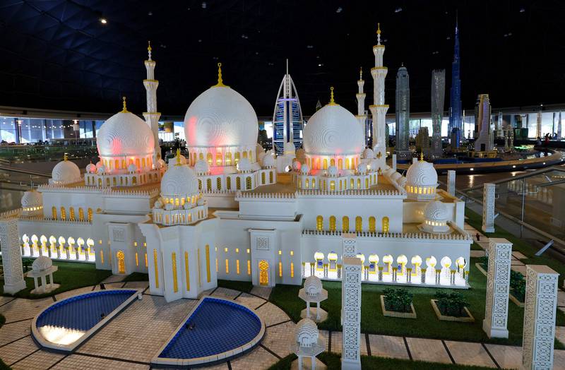 Sheikh Zayed Grand Mosque at Legoland theme park in Dubai. AFP