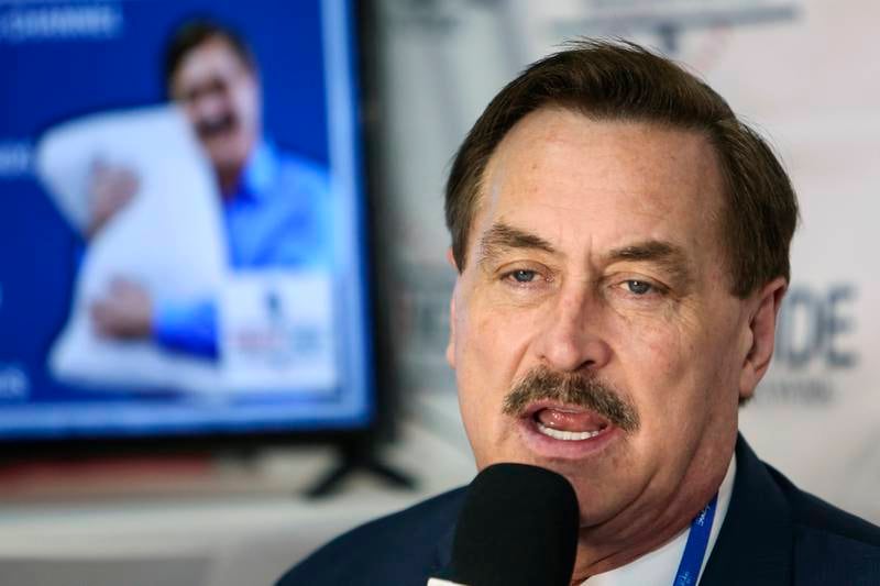 MyPillow chief executive Mike Lindell said FBI agents took the phone at a take-away restaurant. Orlando Sentinel / AP