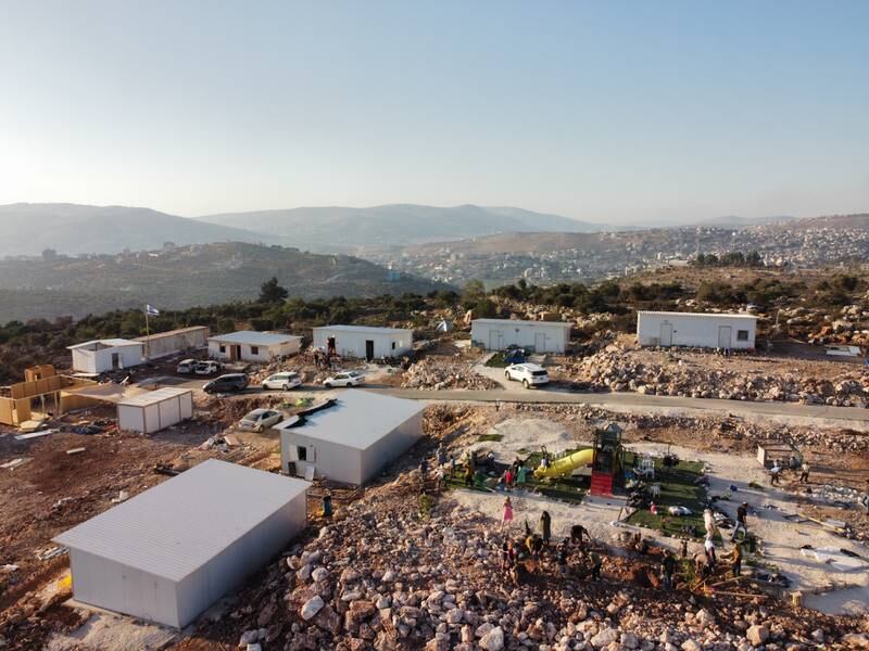 The outpost, however, breaks Israeli law, which permits only state-sanctioned settlement construction in the West Bank.
