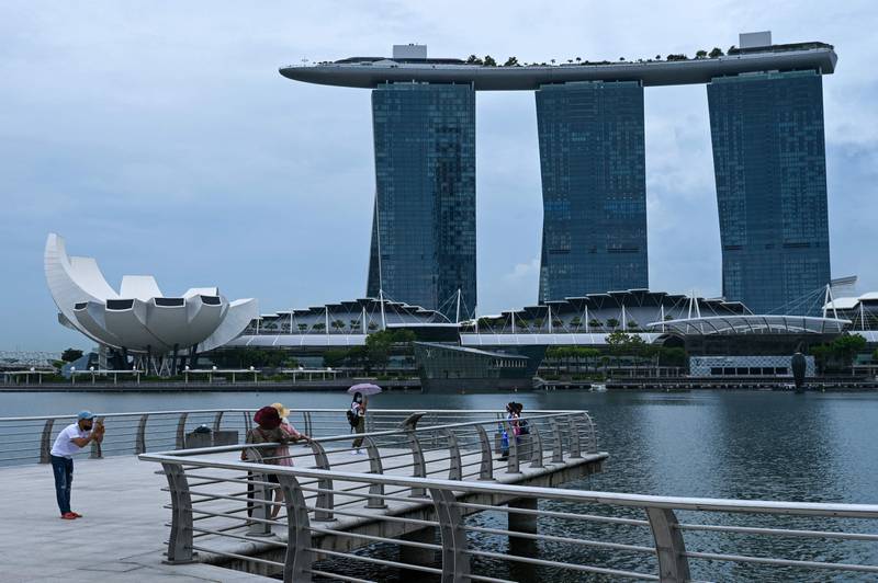 The Marina Bay Sands hotel in Singapore, which has been ranked the eighth-most expensive city for expatriates globally. AFP