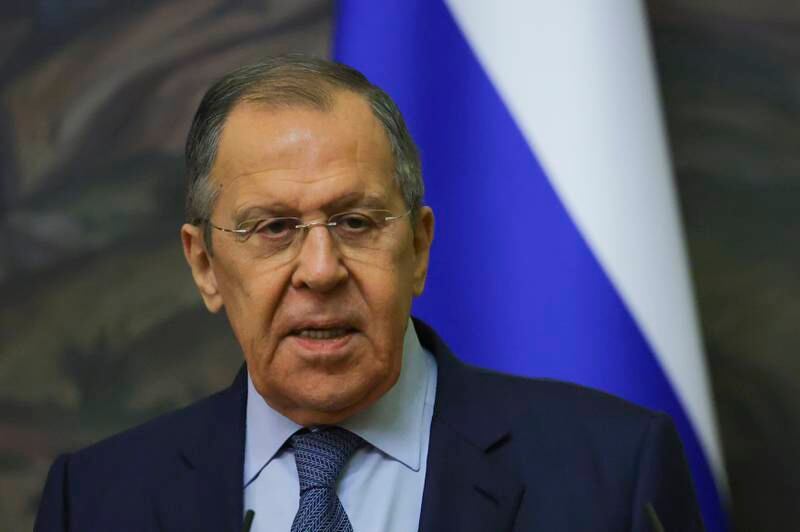 Russian Foreign Minister Sergey Lavrov said his country's proposals for the 'demilitarisation and denazification' of Ukraine are 'well known to the enemy'. EPA