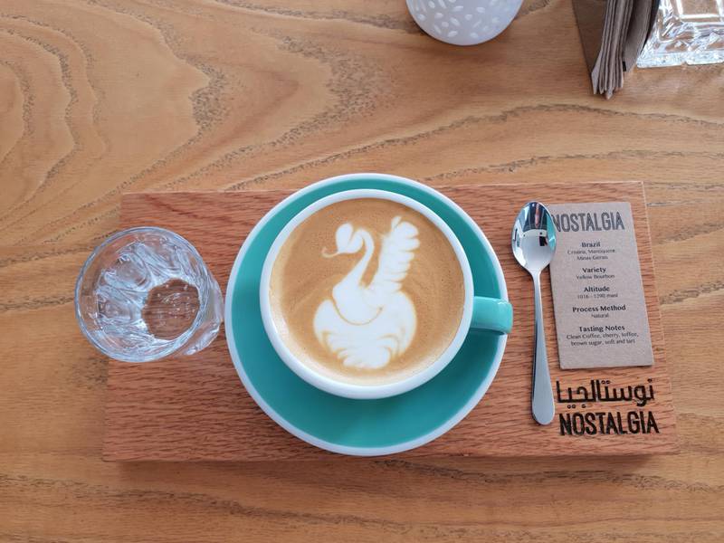 The coffee at Nostalgia is excellent. Photo: Nyree McFarlane