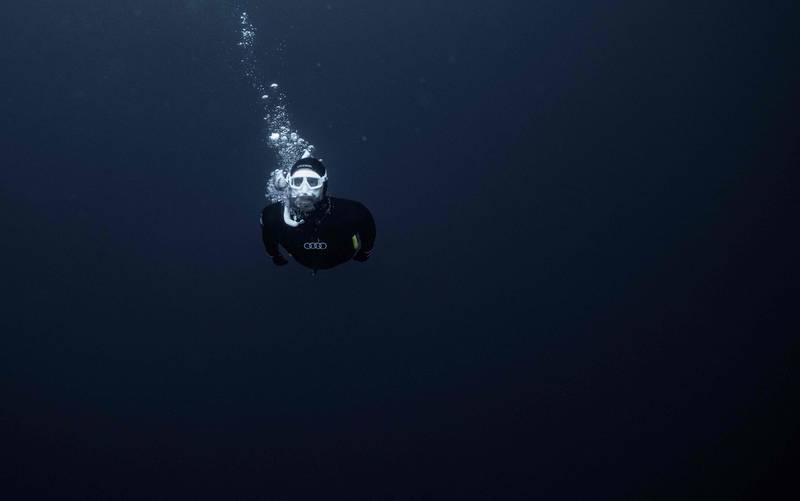 The freediver plans to return next winter