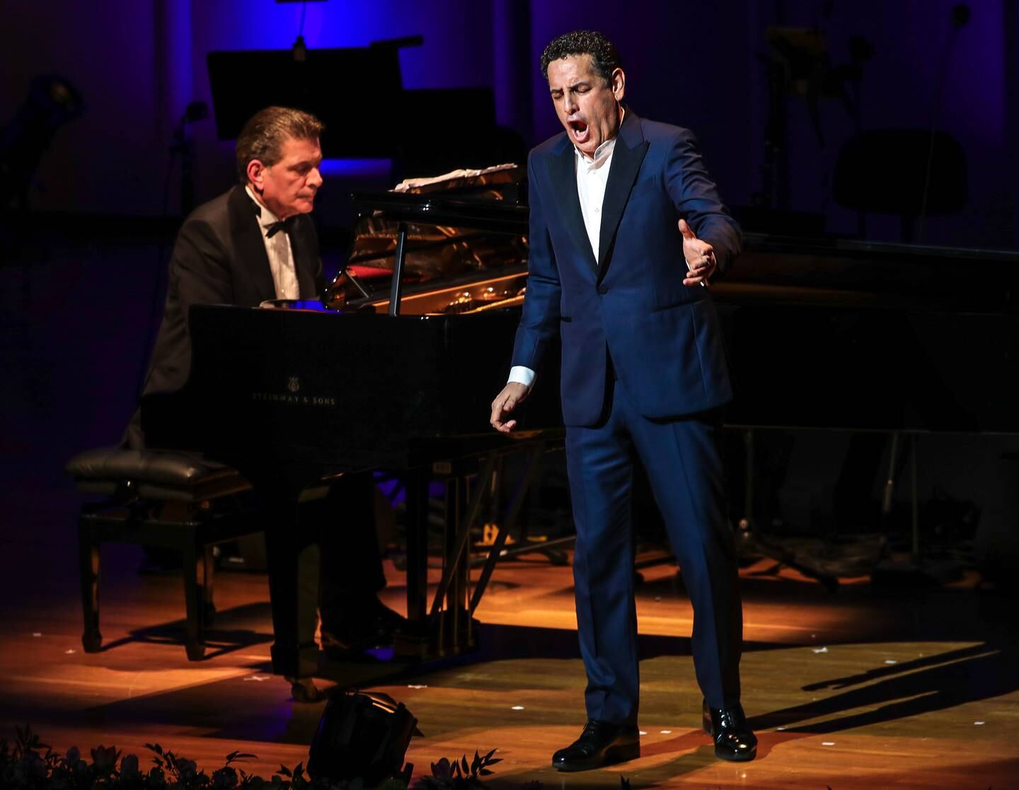 Opening show of the Abu Dhabi Festival featuring tenor Juan Diego Florez  with pianist Vincenzo Scalera. Victor Besa / The National