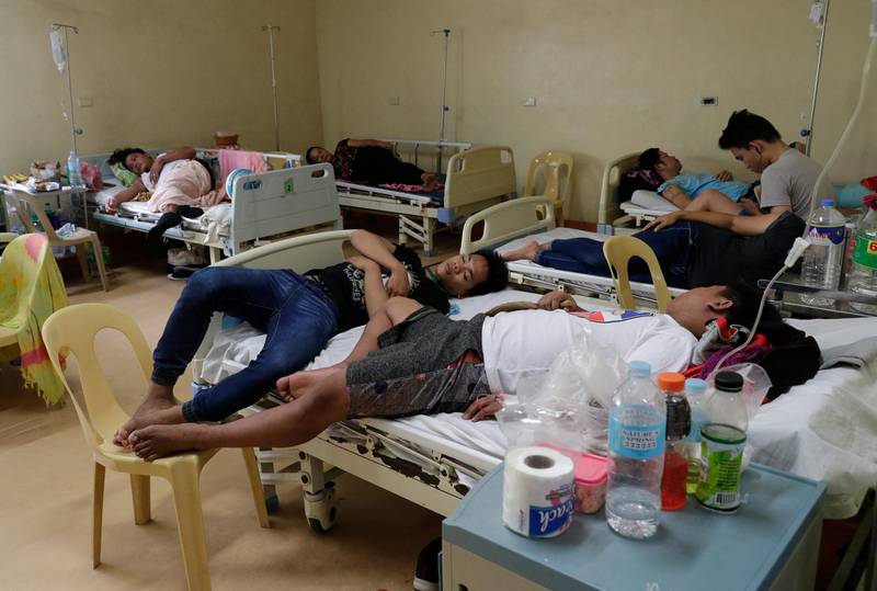Dengue patients at the San Lazaro government hospital in Manila. 