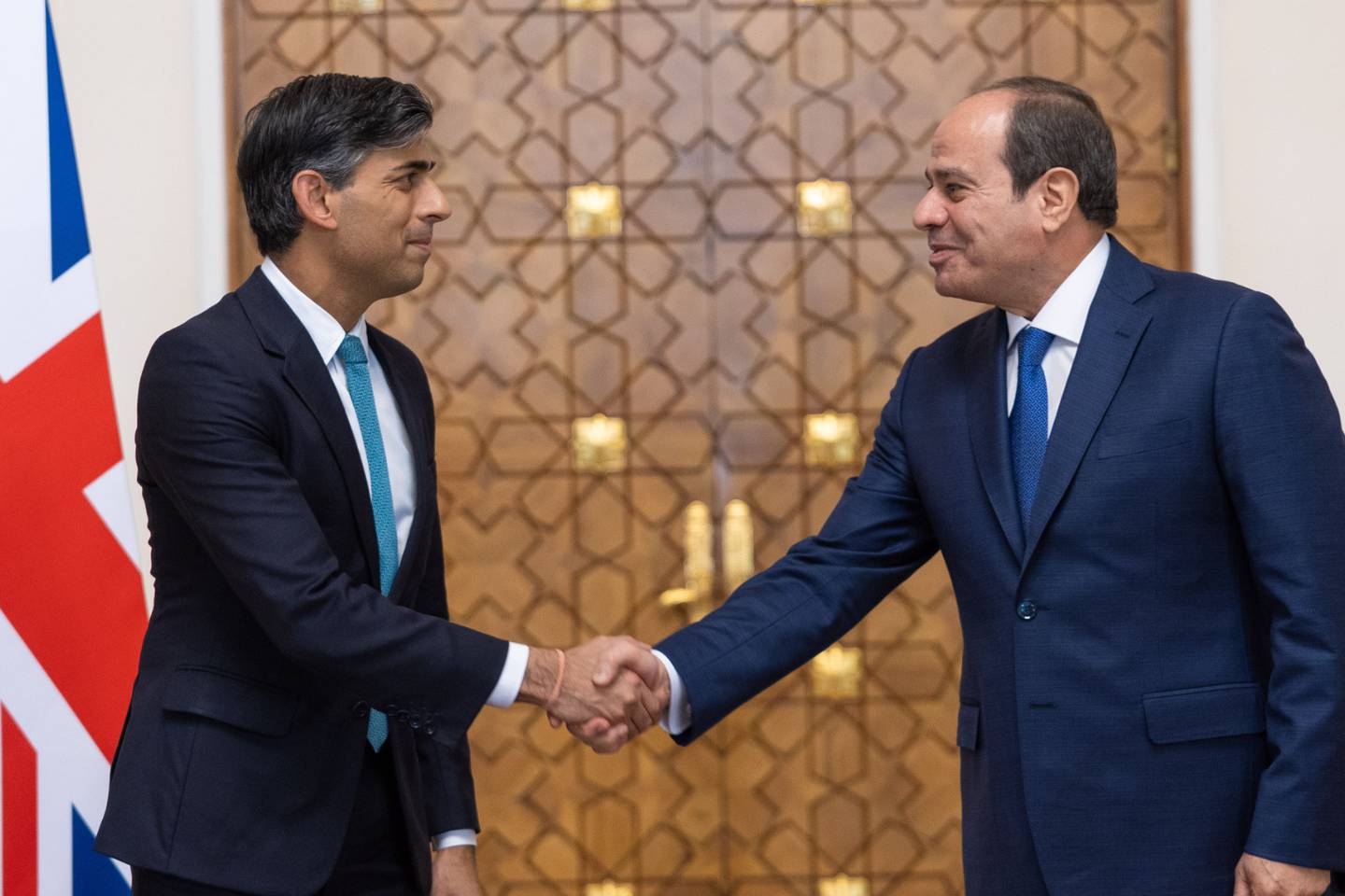 Egypt's President El Sisi meets British PM Sunak in Cairo