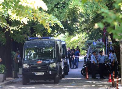 Albania gave an order on Wednesday for Iranian embassy staff to leave the building within 24 hours. AFP
