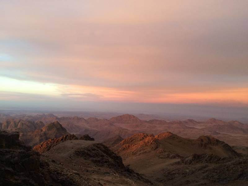 Sunrise over the Mount Katherine summit Yasmin El-Beih