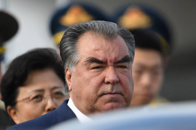 Tajikistan's President Emomali Rahmon arrives at Beijing airport to attend the Belt and Road Forum in the Chinese capital on April 25, 2019  in Beijing, China. Getty Images
