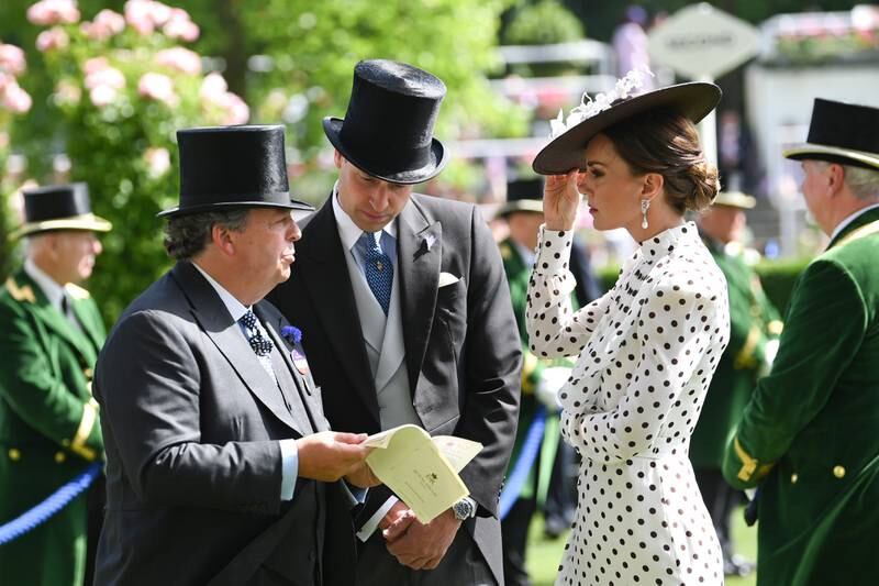The Duke and Duchess  of Cambridge attend the races. Getty Images