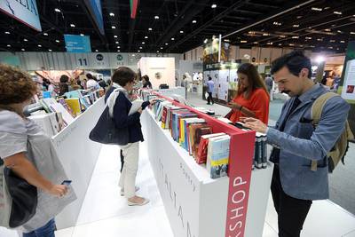 The Abu Dhabi International Book Fair continues until May 3. Satish Kumar / The National