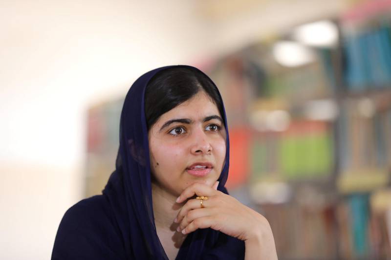 Nobel laureate Malala Yousafzai speaks during an exclusive interview with Reuters in Maiduguri, Nigeria July 18, 2017. Reuters/Afolabi Sotunde