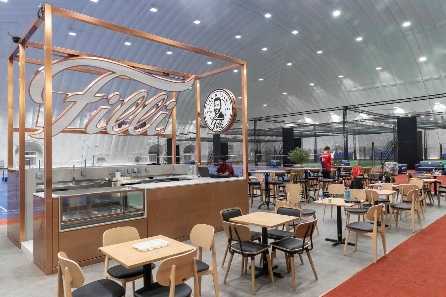 A cafe inside the new Danube Sports World. Photo: Antonie Robertson / The National
