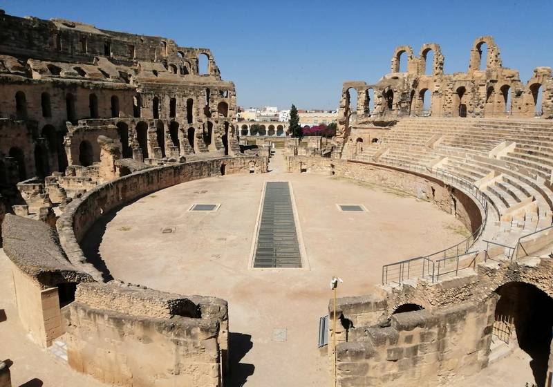 Unesco considers El Jem 'one of the most accomplished examples of Roman architecture of an amphitheatre, almost equal to that of the Coliseum of Rome'. Reuters