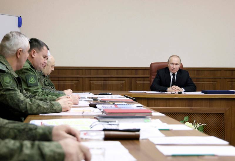 Military chiefs were asked for their proposals on the war in Ukraine. AFP 