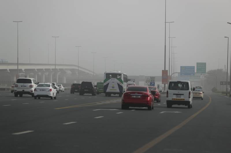 A sandstorm hits Dubai. Chris Whiteoak / The National
