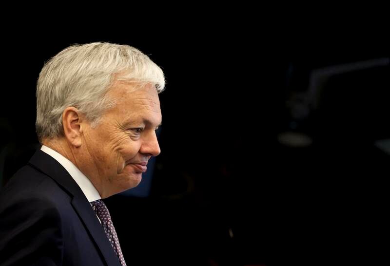 European Commissioner for Justice Didier Reynders says 90 Russian oligarchs have now been sanctioned. EPA / Julien Warnand