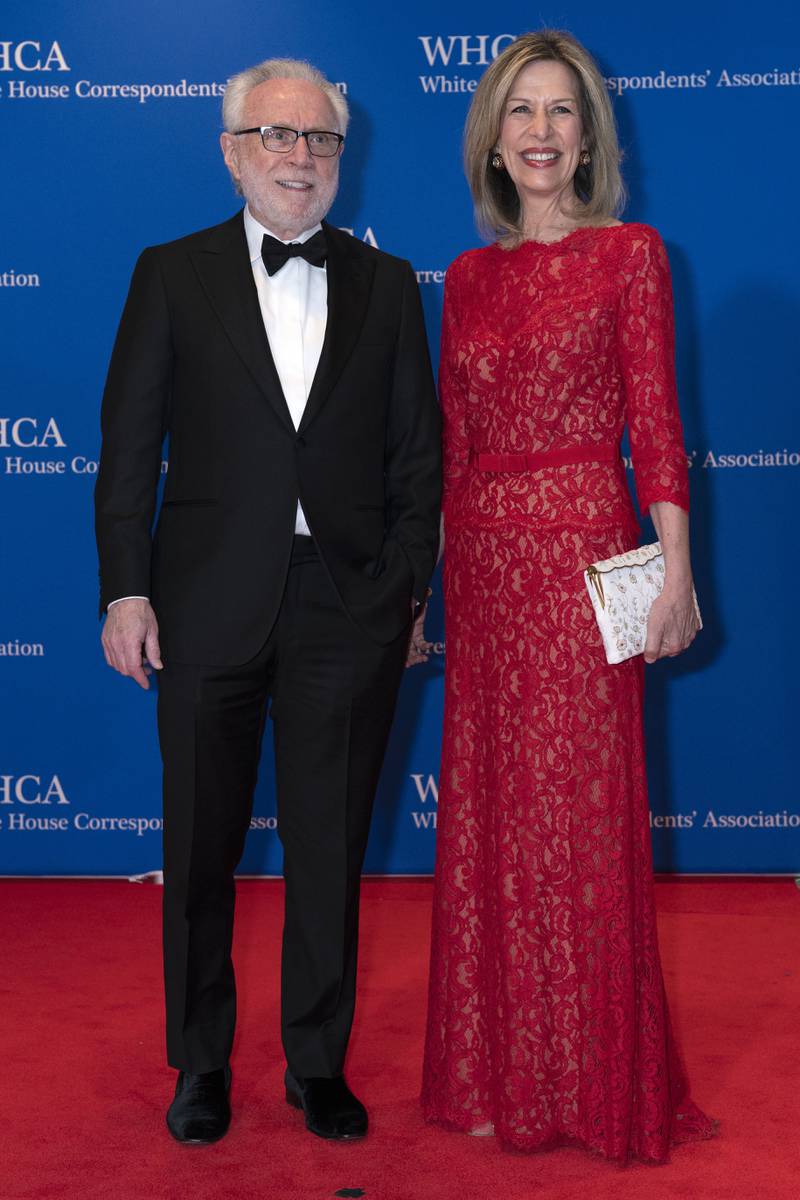 CNN journalist Wolf Blitzer and his wife Lynn Greenfield. AP Photo