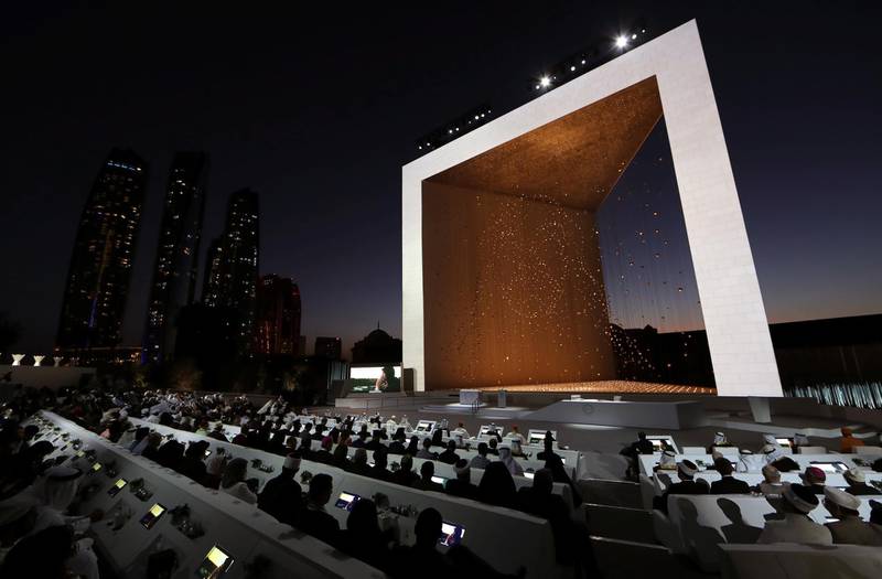 The Founder's Memorial stage in Abu Dhabi. Reuters