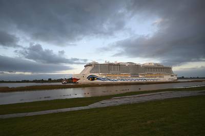 8. The newly built cruise giant Aidacosma is 337 metres long. Photo: TNN