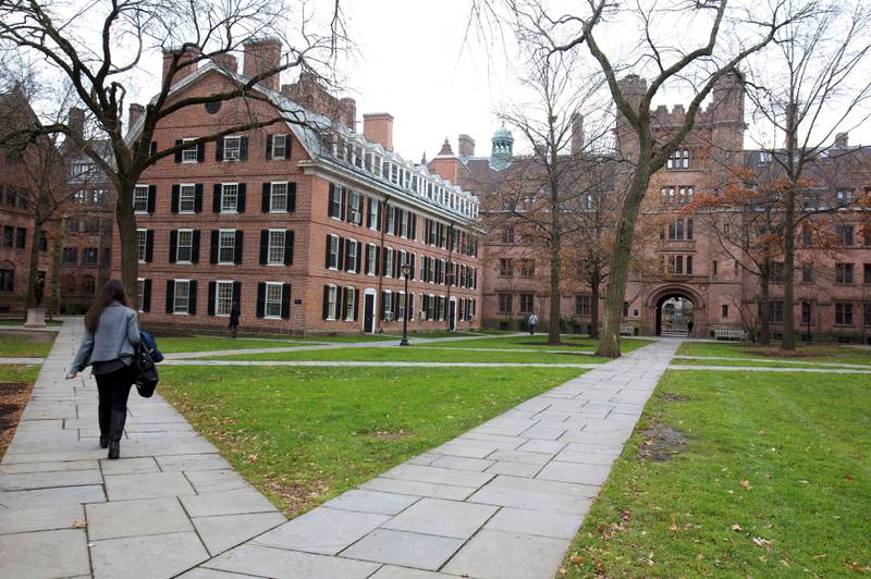 Yale University in New Haven, Connecticut completes the three-way tie in the rankings. Reuters