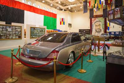 W2CD80 UAE, Abu Dhabi, Sheikh Zayed Research Center, royal car collection, Maybach limousine