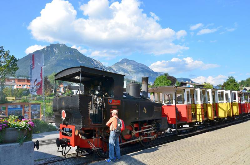 DDCJ5R Achensee Steam Cog Railway, driven by World?s oldest steam cog locomotives. Jenbach station, Austria