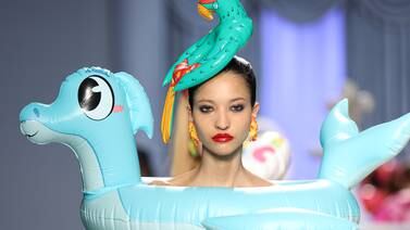 An image that illustrates this article Prada and Moschino offer very different stories at Milan Fashion Week
