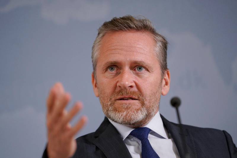 Danish Foreign Minister Anders Samuelsen gives a press conference in Copenhagen, on October 30, 2018. Denmark on October 30, 2018 recalled its ambassador to Iran after it accused Tehran of plotting a foiled 'attack' against three Iranians living in the Scandinavian country. - Denmark OUT
 / AFP / Ritzau Scanpix / Martin Sylvest

