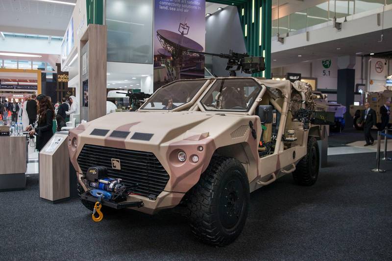 ABU DHABI, UNITED ARAB EMIRATES - February 19, 2017: The NIMR RIV exhibited at the 2017 International Defence Exhibition and Conference (IDEX), at Abu Dhabi National Exhibition Centre (ADNEC).

( Philip Cheung / Crown Prince Court - Abu Dhabi ) *** Local Caption ***  20170219PC_16R0864.jpg