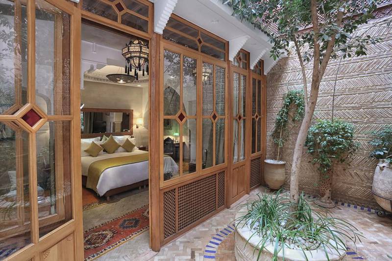 A room at La Maison Arabe in Marrakech, Morocco. Courtesy La Maison Arabe