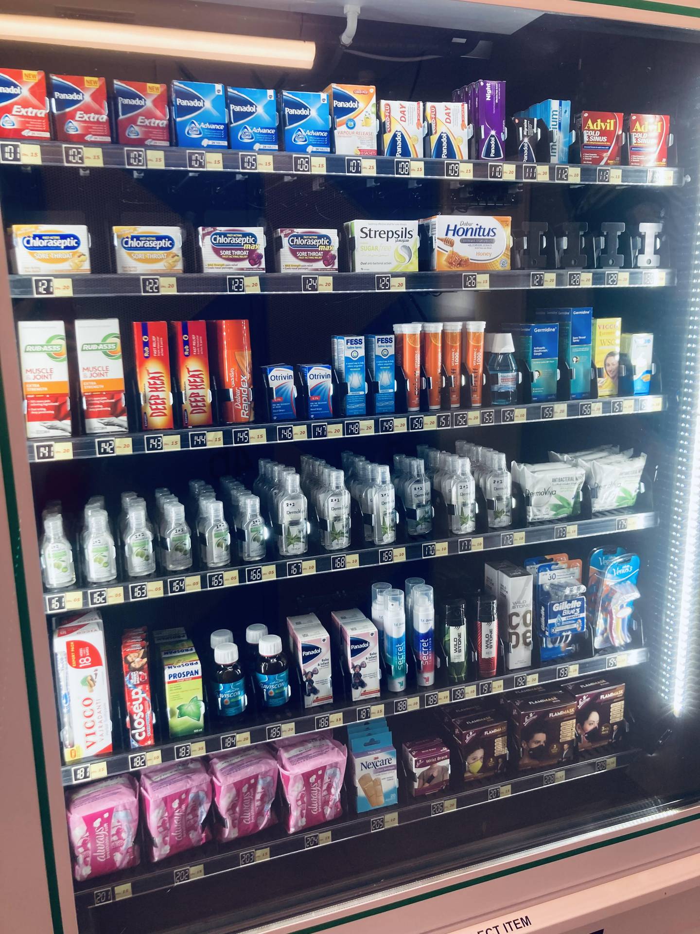 Insider tip: Rove Expo 2020 has a fully-stocked medical vending machine.