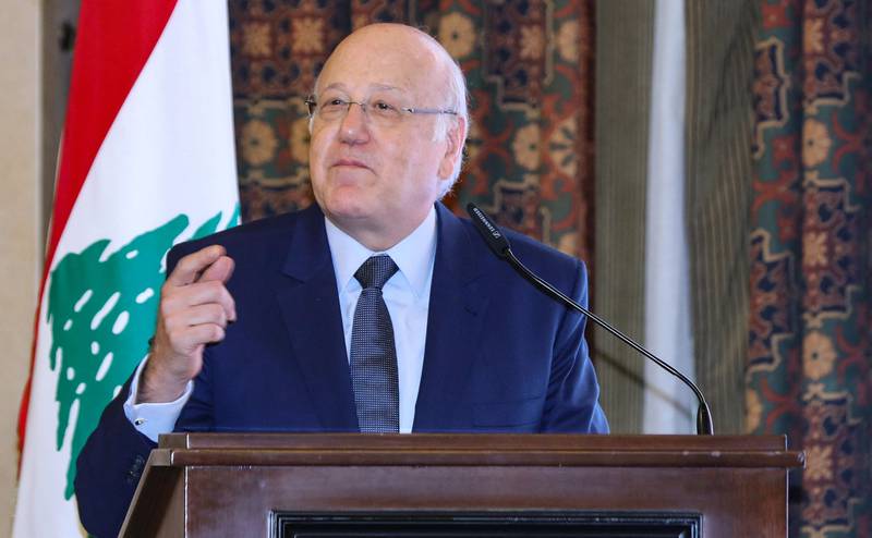 Lebanese Prime Minister Najib Mikati said he will visit Saudi Arabia during Ramadan. AFP