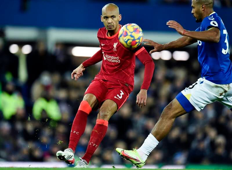 Fabinho – 7. The Brazilian did not let Everton establish a rhythm in the middle of the park. He enjoyed using the available space to get forward. Reuters