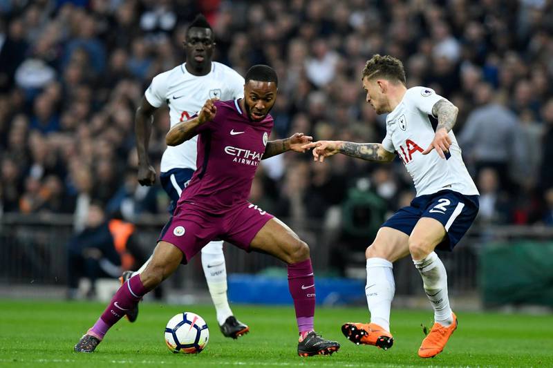 Right midfield: Raheem Sterling (Manchester City) – Yes, he missed chances but the winger still tormented Tottenham with his movement and deserved his goal to seal victory. Will Oliver / EPA