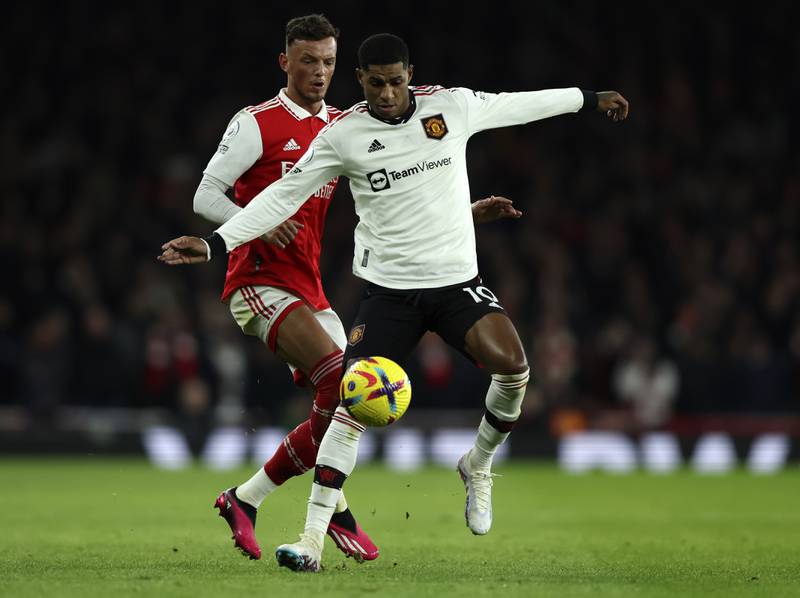 Ben White 6: Challenge on the in-form Rashford resulted in the game’s first yellow card in the first half which might explain his half-time substitution with the Gunners not taking risk of going down to 10 men with the game evenly poised. AP