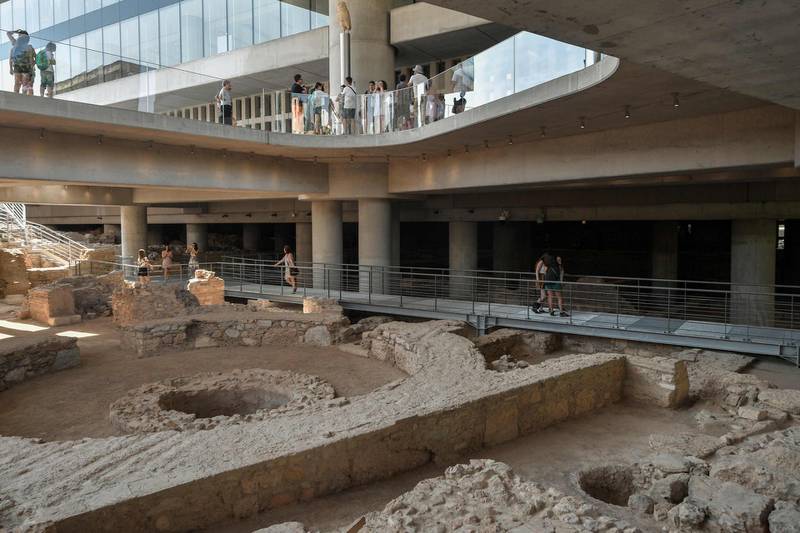 One of the highlights is the home of a wealthy Athenian, dating back to the sixth century AD. AFP